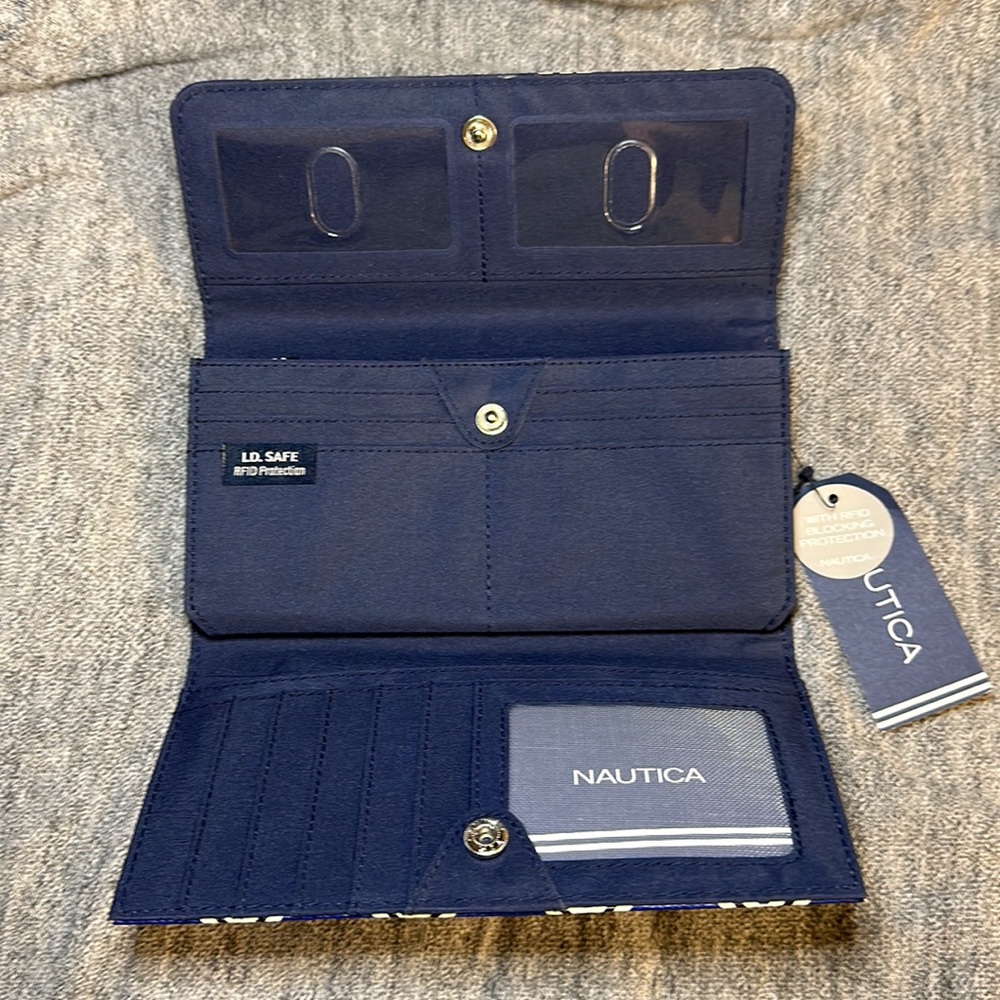 Nautica Money Manager RFID Women’s Wallet Clutch Organizer - Picture 3 of 11